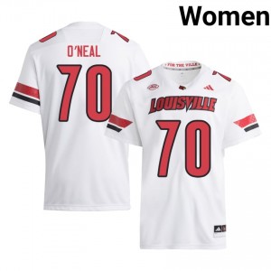 Cardinals Anwar O'neal #70 White Jersey | Essential Stitched NCAA Football Women Apparel 58330921