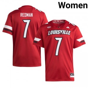 Chris Redman #7 Louisville Cardinals Jersey | Gameday Red College Football Women Stitch 23025848