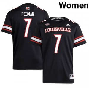 Black Chris Redman #7 Louisville Cardinals Jersey | Women High School Football Licensed Embroidery 57875351
