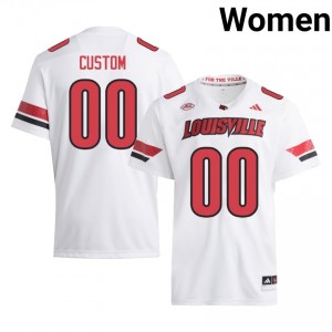 Durable Custom #00 Cardinals White Jersey | Women University Football Stitched Fan Gear 83101842
