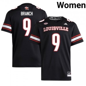 #9 Deion Branch Cardinals Black Jersey | Classic Embroidery Women Player Football Gear 92699778