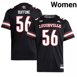 Black Doug Buffone #56 Louisville Jersey | Women High School Football Fresh Embroidery 46791740