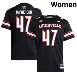 Black Garion McPherson #47 Cardinals Jersey | Women High School Football Limited Embroidery 88836082