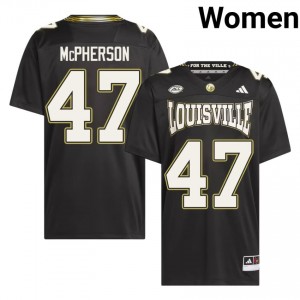 Black Garion McPherson #47 Cardinals For the Ville Jersey | Women High School Football Limited Stitched 18147790