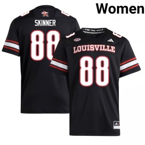 Black Jaleel Skinner #88 Louisville Cardinals Jersey | Women High School Football Licensed Embroidery 32770767