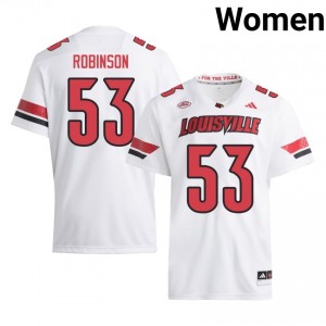 Lance Robinson #53 Cards Jersey | Gameday White College Football Women Stitched 78252254