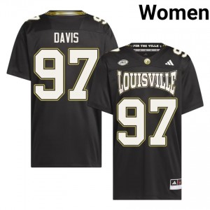 Maurice Davis #97 Cardinals For the Ville Jersey | Pro-Grade Black College Football Women Stitched 32481087