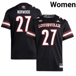 Myles Norwood #27 Cardinals Jersey | Pro-Grade Black College Football Women Embroidery 14810121