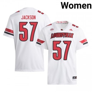#57 Naeer Jackson Cardinals White Jersey | Classic Stitched Women Player Football Gear 35953635