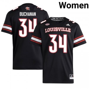 #34 Ray Buchanan Cardinals Black Jersey | Elite Embroidery Women Player Football Gear 60391244