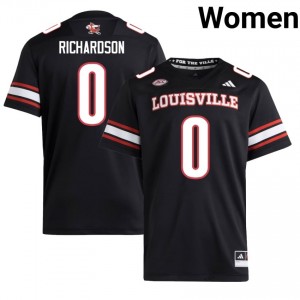 #0 Tre Richardson Cardinals Black Jersey | Elite Embroidery Women Player Football Gear 65214605