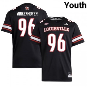 Adam Winkenhofer #96 Cardinals Jersey | Pro-Grade Black College Football Youth Embroidery 42605777