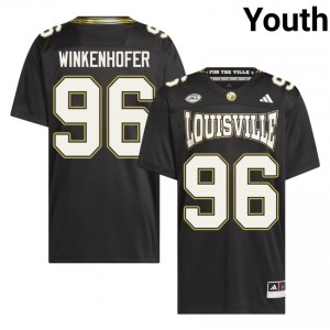 Black Adam Winkenhofer #96 Louisville For the Ville Jersey | Youth High School Football Fresh Swen 63314203