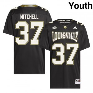 Black Anderson Mitchell #37 UofL For the Ville Jersey | Youth High School Football Limited Swen 94590197