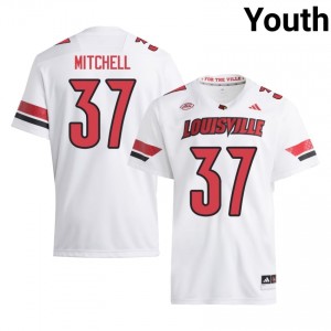 Elite Thread Anderson Mitchell #37 Cards White Jersey | Youth University Football Stitched Fan Gear 56341444