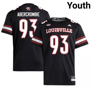 Black Bailey Abercrombie #93 Cards Jersey | Youth High School Football Moisture Wicking Embroidery 77604696