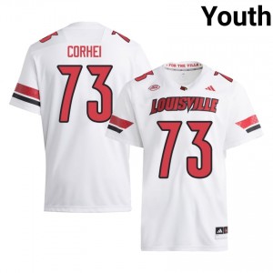 #73 Ben Corhei Cards White Jersey | Alumni Stitched Youth Player Football Gear 49244727