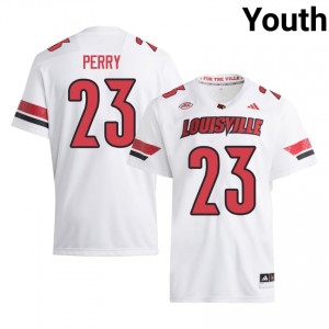 White Benjamin Perry #23 Cardinals Jersey | Youth High School Football Limited Stitched 93204500