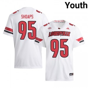 #95 Bode Shoaps Cardinals White Jersey | Classic Stitched Youth Player Football Gear 37826272