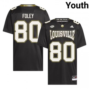 Cardinals Brody Foley #80 Black For the Ville Jersey | Essential Swen NCAA Football Youth Apparel 71386881