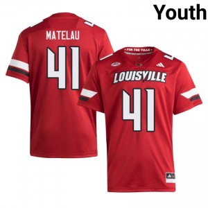Cardinals Caleb Matelau #41 Red Jersey | Premium Swen NCAA Football Youth Apparel 29980437