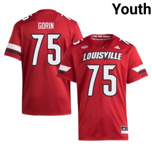 Cameron Gorin #75 Cardinals Jersey | Exclusive Red College Football Youth Swen 64830517