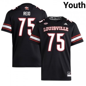 Black Cameron Gorin #75 Cardinals Jersey | Youth High School Football Limited Embroidery 30282804