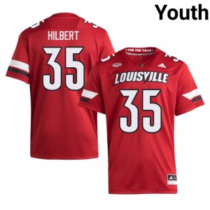 Cards Carson Hilbert #35 Red Jersey | Genuine Stitch NCAA Football Youth Apparel 49987392
