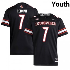 Cardinals Chris Redman #7 Black Jersey | Premium Embroidery NCAA Football Youth Apparel 17076020
