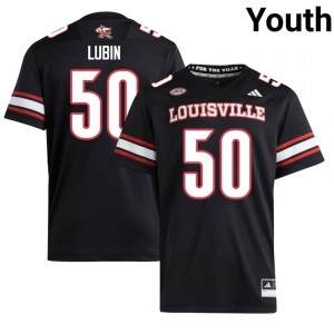 Elite Thread Clev Lubin #50 Cards Black Jersey | Youth University Football Embroidery Fan Gear 37595550