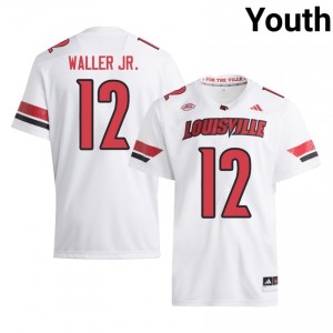 DJ Waller Jr. #12 Louisville Cardinals Jersey | Gameday White College Football Youth Stitched 15390476