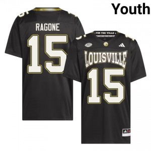 #15 Dave Ragone Cardinals Black For the Ville Jersey | Classic Swen Youth Player Football Gear 84051468