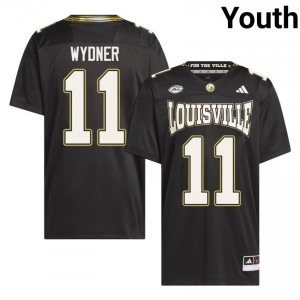 #11 Davin Wydner Cards Black For the Ville Jersey | Alumni Stitch Youth Player Football Gear 64227861