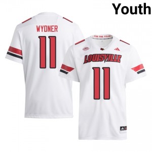 Cardinals Davin Wydner #11 White Jersey | Essential Stitched NCAA Football Youth Apparel 55320320