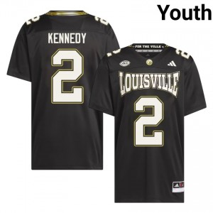 Demeco Kennedy #2 Cardinals For the Ville Jersey | Exclusive Black College Football Youth Swen 23066029