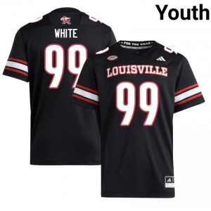 Louisville Dewayne White #99 Black Jersey | Premium Embroidery NCAA Football Youth Apparel 26638329