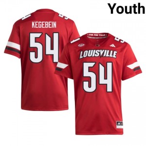 Red Drew Kegebein #54 Cardinals Jersey | Youth High School Football Fresh Swen 62233225