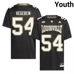 Top-Tier Drew Kegebein #54 Cardinals Black For the Ville Jersey | Youth University Football Swen Fan Gear 29015846