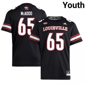 Cards Ellis McAdoo #65 Black Jersey | Genuine Embroidery NCAA Football Youth Apparel 54576766