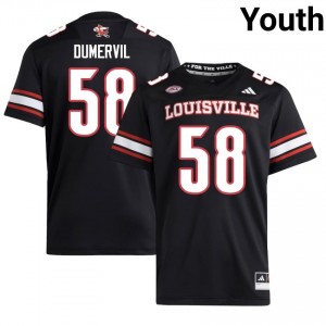 Elvis Dumervil #58 Cardinals Jersey | Exclusive Black College Football Youth Embroidery 72154948
