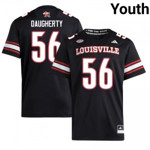 #56 Eryx Daugherty Louisville Black Jersey | Elite Embroidery Youth Player Football Gear 92828268