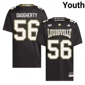 Cardinals Eryx Daugherty #56 Black For the Ville Jersey | Premium Swen NCAA Football Youth Apparel 85548861