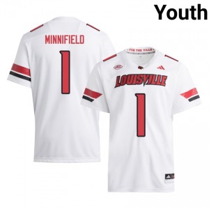 Frank Minnifield #1 Louisville Cardinals Jersey | Gameday White College Football Youth Stitched 39422055
