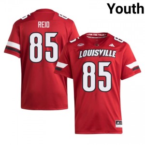 Officially Licensed Justyn Reid #85 Louisville Cardinals Red Jersey | Youth University Football Stitch Fan Gear 78223514