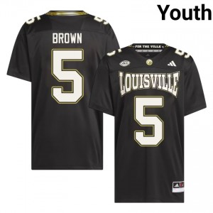 #5 Keyjuan Brown Louisville Black For the Ville Jersey | Elite Swen Youth Player Football Gear 88480860