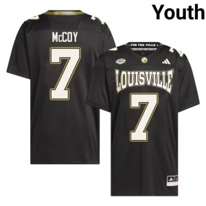 Black Lawayne McCoy #7 UofL For the Ville Jersey | Youth High School Football Limited Swen 27464707