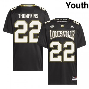 Black Lekhy Thompkins #22 Cardinals For the Ville Jersey | Youth High School Football Fresh Swen 99453731