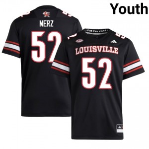 Black Max Merz #52 Cards Jersey | Youth High School Football Moisture Wicking Embroidery 11019394