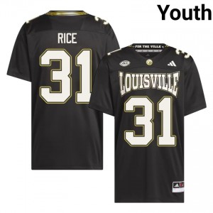 #31 Micah Rice Louisville Black For the Ville Jersey | Elite Swen Youth Player Football Gear 91420400