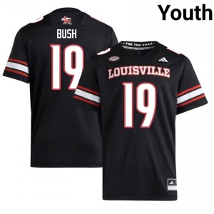Black Michael Bush #19 Cardinals Jersey | Youth High School Football Fresh Embroidery 88902776